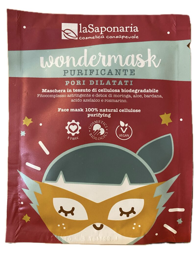 La saponaria: Wondermask - Maschera in tessuto purificante
Purificante e riequilibrante